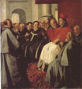 ZURBARAN  Francisco de St Bonaventure at the Council of Lyons (mk05) Germany oil painting art